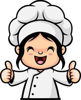 Vanshika Crumbs Bakery logo featuring a cute female baker mascot.